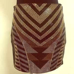 ANGL embellished mini skirt sz S